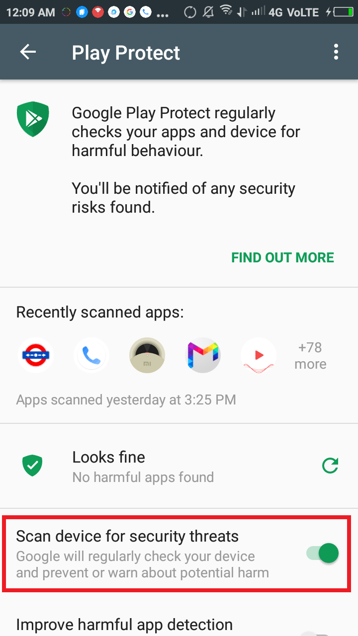 google play protect Makaz